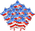 12 Pcs 4th of July Balloons American Flag Star Balloons Red White and Blue Foil by Unknown