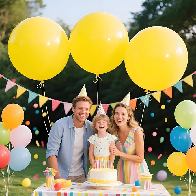 Yellow Giant Balloons 36 Inch - Image 5