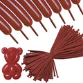 260 Long Balloons 100 Pack Coffee Brown Twisting Animal Balloons Thickening by ASIYUHY