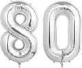 Number Balloons Silver Party Balloon by United-UnicornsParty