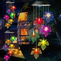 Toodour Solar Wind Chimes, Color Changing Maple Leaf Wind Chime | LED Mobile by Toodour