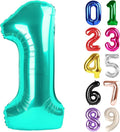1 Balloon - Teal Birthday Number Balloons, 40 Inch Decorations Men Women | Teal by ALPHADELTAPI