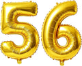 40 Inch Number 56 Balloons for 56th Birthday Party Decorations, 0-100 Gold by FOBELEC