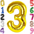 40 Inch Gold Number 3 Balloon Birthday Party Decorations by Hadoife