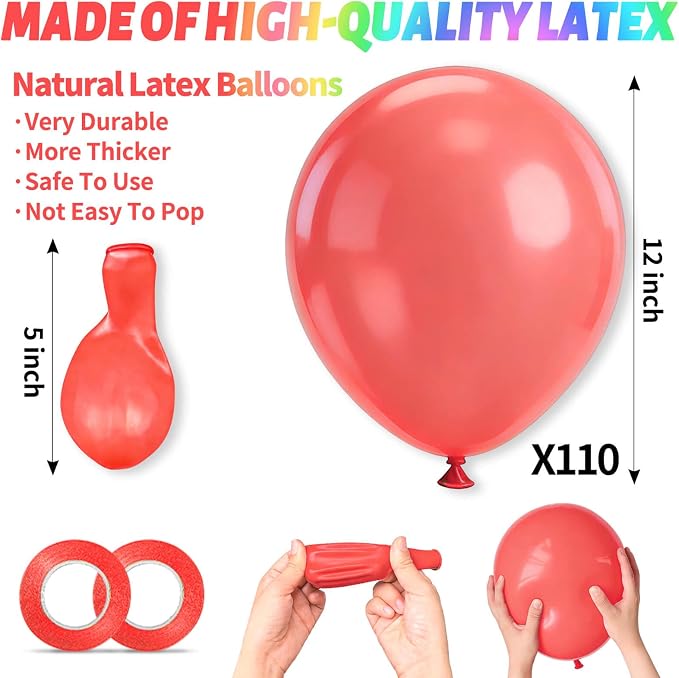 110pcs Pastel Balloons 12 Inch, Pastel color balloons Assorted Latex Ballons - Image 3