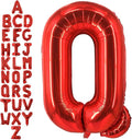 40 Inch Red Letter Q Balloons, DIY Phrase Foil Alphabet Letter Q Balloons DIY by LHOAVWE