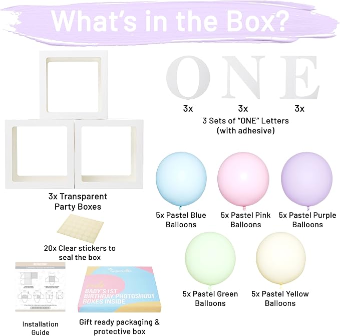 One Boxes for 1st Birthday - Image 2
