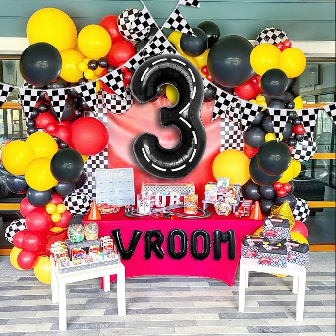 134pcs Balloons Race Car Party Supplies - Image 5