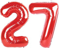 Numbers 26 Balloon 40Inch Red Balloons by Argthjy
