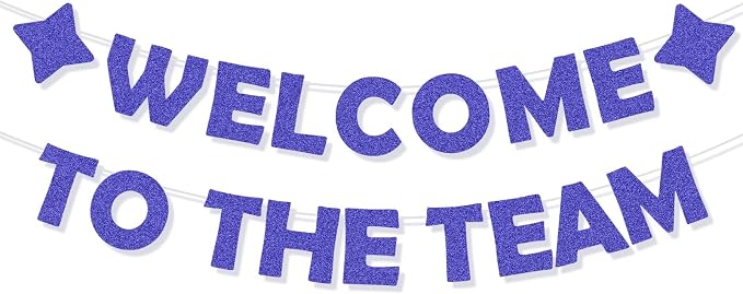 Blue Pre-Introduction Welcome Banner to Join the Team, Welcome Gifts by HINGTAI