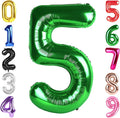 40 Inch Green Number 5 Balloon Birthday Party Decorations by Hadoife
