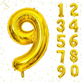 40 Inch Gold Number Balloons, Helium Mylar Foil Number Balloons by Unknown