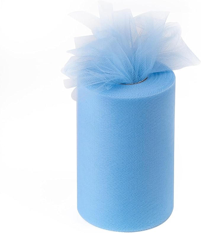 Royal Blue Tulle Fabric Rolls 6 Inch by 100 Yards (300 feet) Tulle Roll Spool Fabric for DIY Tutu Skirt Baby Shower Birthday Party Wedding Decorations Christmas Craft Supplies (Royal Blue)
