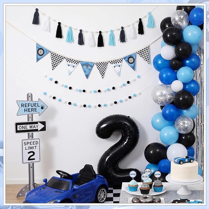 Hahafelt 4 Pcs Baby Shower Party Decoration Kit Pennant Bunting Banner Tassel - Image 5