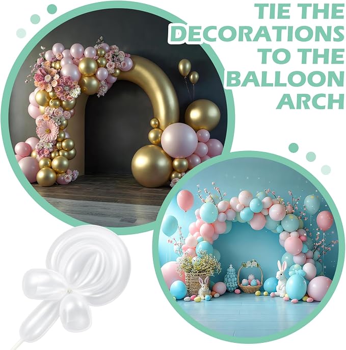 10 Pack Large Balloon Arch Clips Plastic Transparent Backdrop Spring Clamps 3.5 - Image 4