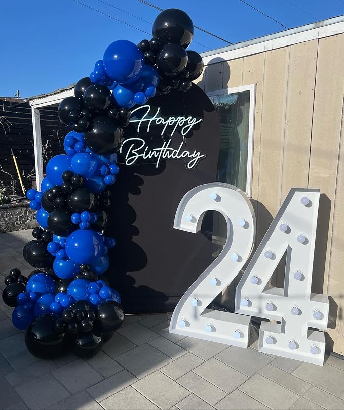 Blue and Black Balloon Arch Kit - Image 4
