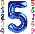 40 Inch Navy Blue Number 5 Balloon, 5th Blue Birthday Party Decorations | 40 by Hadoife