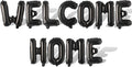 2 Set 22Pcs Black WELCOME HOME Letter Balloons 16in Balloon Foil Letter by Fezava