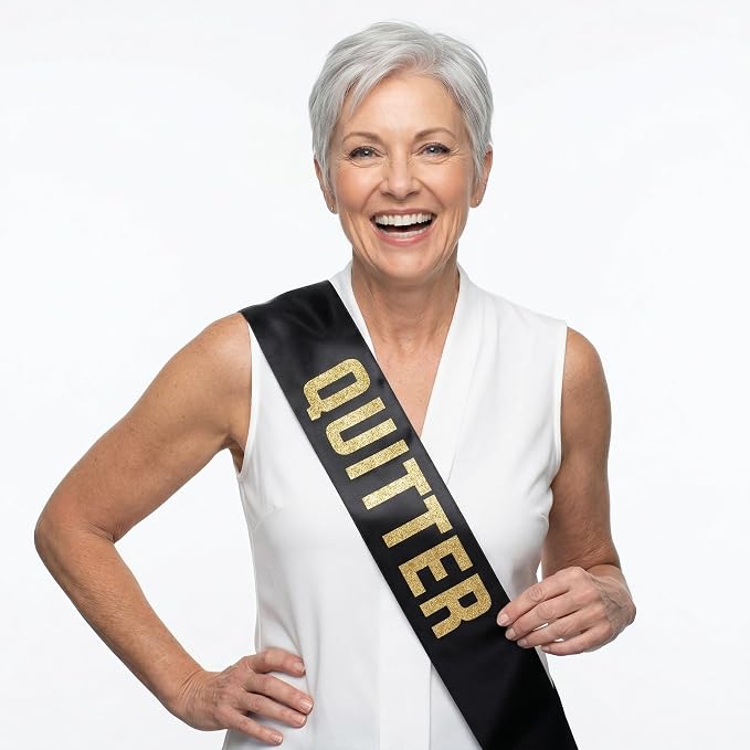 Sterling James Co. Quitter Retirement Party Sash - Image 2