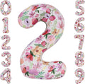 Flower Balloons 40 Inch Floral Number 2 Balloon by cocodino