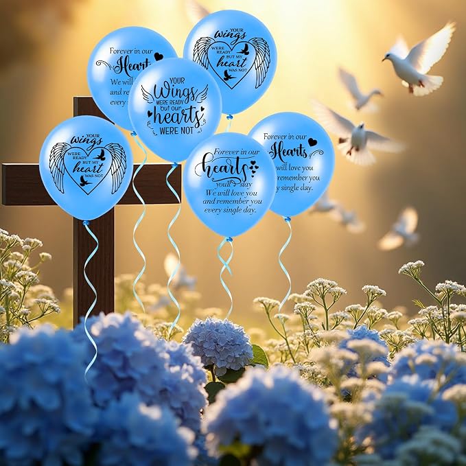 60 Pcs Memorial Balloons 12 Inch Latex Balloons - Image 5