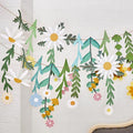 Flower Leaves Banner Flower Garland Paper Wildflower Party Decorations | Paper by BalunAdmhail