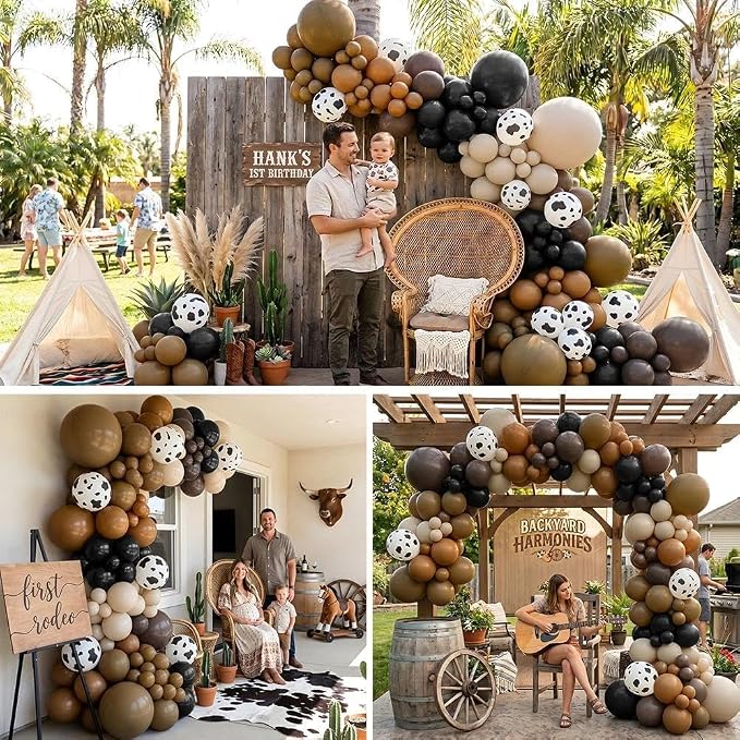 Double Stuffed Western First Rodeo Cowboy Balloon Arch Garland Kit | 105Pcs - Image 6