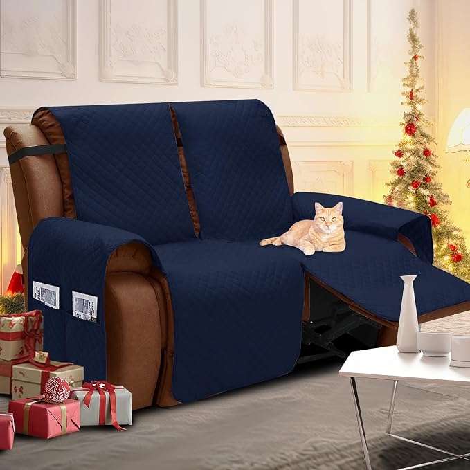 XINEAGE Water Resistant Recliner Cover, 2 Seat Loveseat Covers - Image 2