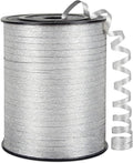 Silvery Glitter Curling Ribbon, 1/5" Wide x 500 Yards Christmas Curling Ribbons by KMERLIFE