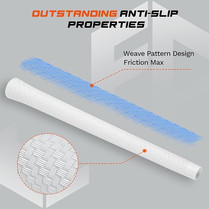 Lightweight Golf Grips with Full Regrip Kit, Carbon Fiber Texture, High-Performance Non-Slip, Optimizes Swing Weight for Control & Precise Feel