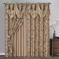 GOHD Roman Romance. Burnt-Out Printed Organza Window Curtain Panel Drape by GOHDGoldenOceanHomeDecor