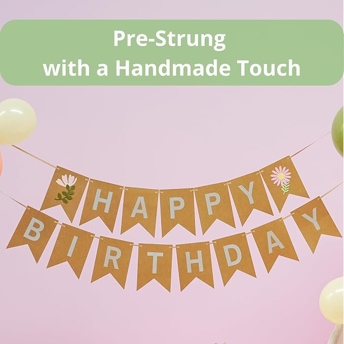Floral Birthday Party-Ready Decorations and Supplies - Image 6
