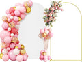 6.6FT Metal Arch Backdrop Stand and Cover Set, Balloon Arch Frame Stand by Unknown