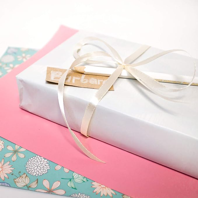 Ivory Ribbon 1/4 Inches 36 Yards Satin Roll Perfect - Image 2