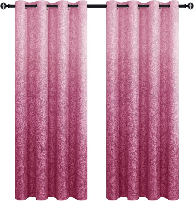 DWCN Ombre Blackout Curtains for Bedroom - Image 5