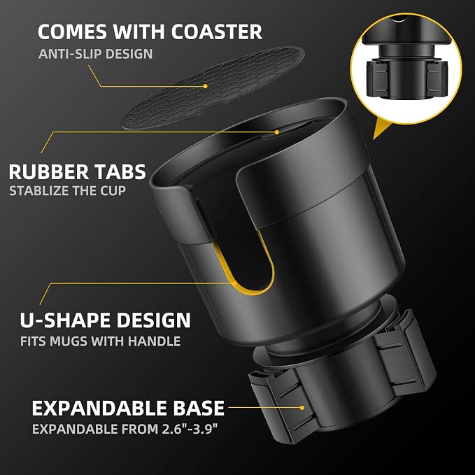 TYKOR Car Cup Holder Expander, Extender - Image 2