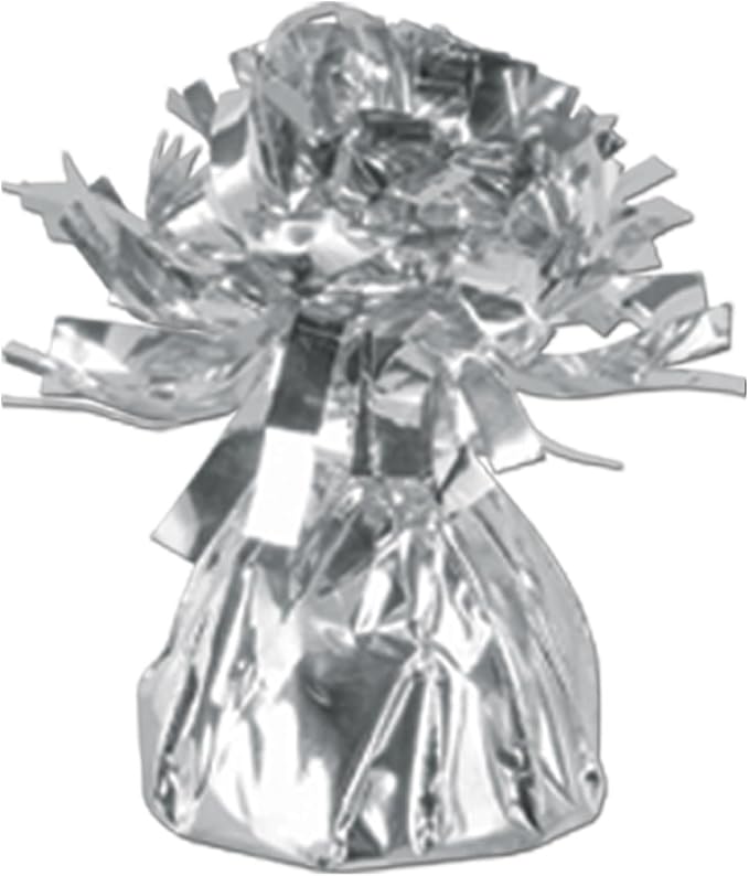 Beistle 50804-S Silver Metallic Wrapped Balloon Weight by Beistle