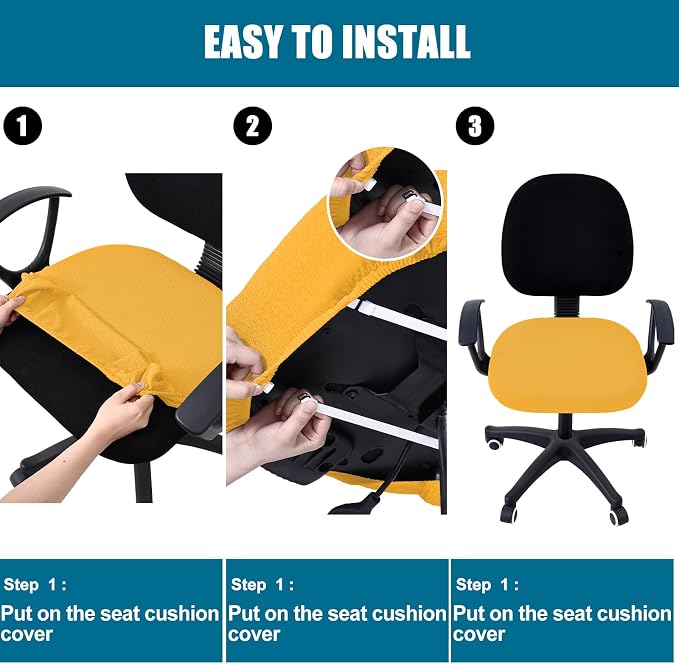 Smiry Office Computer Chair Seat Covers - Image 7