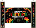 3Pcs Juneteenth Decoration Outdoor Happy Juneteenth Banner, June 19th by Unknown