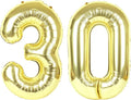 30 Balloon - Champagne Gold Birthday Number Balloons, 40 Inch Decorations | by ALPHADELTAPI