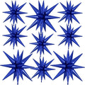 9Pcs Navy Blue Star Balloons, Large Explosion Star Foil Balloons, Metallic Blue by Dagelar
