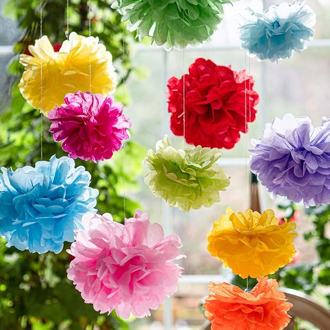 Tissue Paper Pom Poms - Image 8