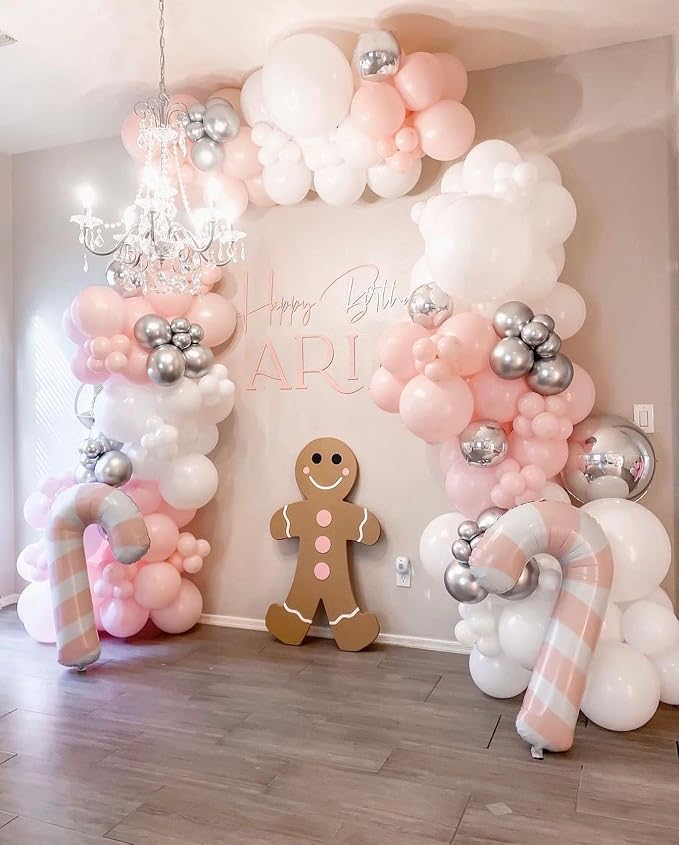 Pink Balloons Garland Kit, Birthday Party, Anniversary Decorations - Image 5