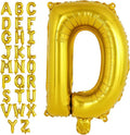 Gold Letter D Balloons, 40 Inch Large Foil Letter Balloons, Custom Phrase by YOTHORN