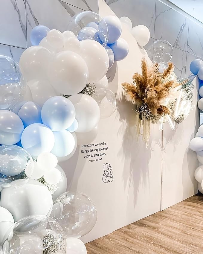 Blue and White Balloons Garland Arch Kit - Image 7