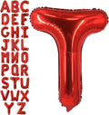 Lovoir 40 Inch Large Red Letter T Balloons Big Size Jumbo Mylar Foil Helium by Lovoir