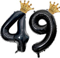 40 inch Large Black 49 Balloon Number by Unknown