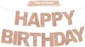 BEISHIDA Pre-Strung Rose Gold Happy Birthday Banner Party Sign Decoration | by Beishida