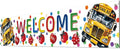 Letjolt Welcome Banner School Bus Back to School Supplies 6 Ft | Colorful by Letjolt