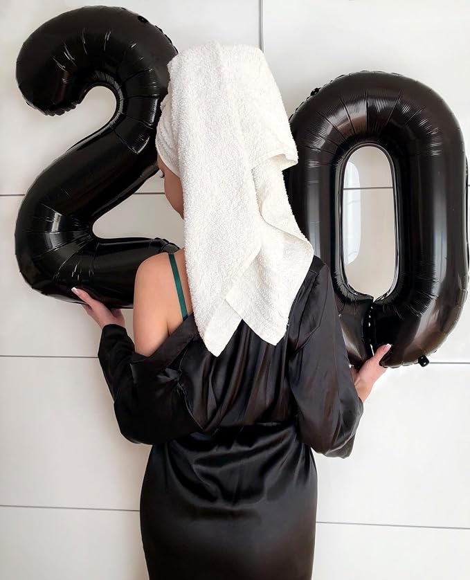 Black Number 20 Balloon 40 Inch - Image 2